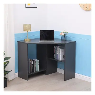 Wellington Grey Computer Desk PC Laptop Table Corner Home Office Study Gaming