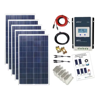 500w Poly Solar Panel Kit 24V with MPPT Controller