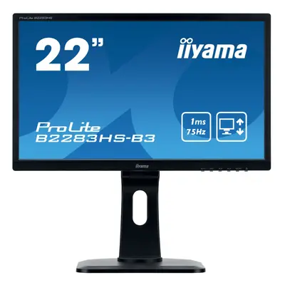 iiyama ProLite B2283HS-B3 21.5 Full HD LED Matt Flat Black computer monitor LED display