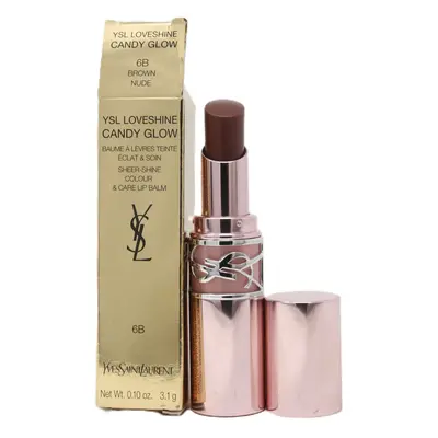 (6B Brown Nude) Yves Saint Laurent Loveshine Candy Glow Tinted Butter Balm 0.10oz New With Box