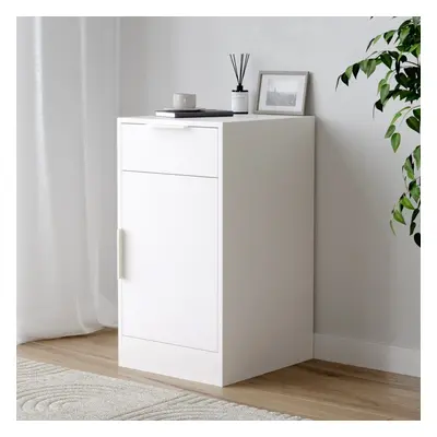 Office Under Desk Storage Cabinet with Drawer & Door End Side Bedside Table