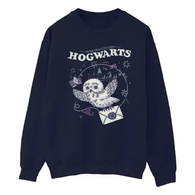 (4XL, Navy Blue) Harry Potter Mens Owl Letter From Hogwarts Sweatshirt