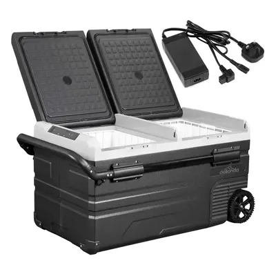 75L Portable Car Fridge, Freezer, 12/24/230V Dual Zone Compressor - DL134