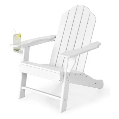 Adirondack Chair with Cup Holder Weather Resistant Adirondack Chair