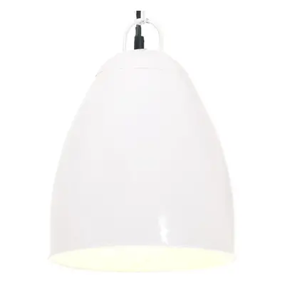 vidaXL Industrial Hanging Lamp W White Round cm E27 Ceiling Light Home