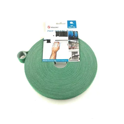 (Green, 25m) VELCROÂ® Hook and loop ONE-WRAPÂ® double sided Strapping