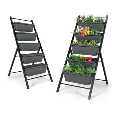 5-Tier Vertical Raised Garden Bed Freestanding Garden Elevated Planter