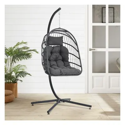 Hanging Chair with Stand and Cushion