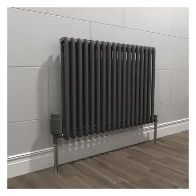 Nes Home X mm Matte Black Double Traditional Radiator