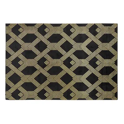 Viscose Rug x cm Black VEKSE