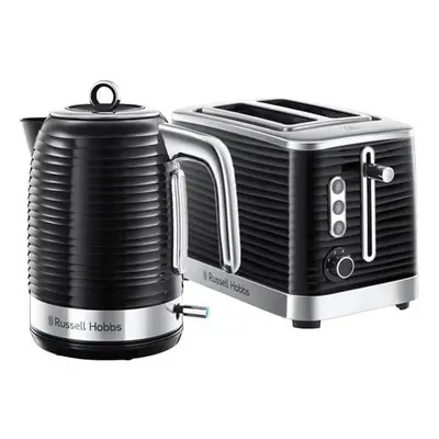 Russell Hobbs Inspire Kettle & Slice Toaster Set Black