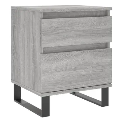 (grey sonoma, pcs) vidaXL Bedside Cabinets Nightstand Side Table Bed Cabinet Engineered Wood