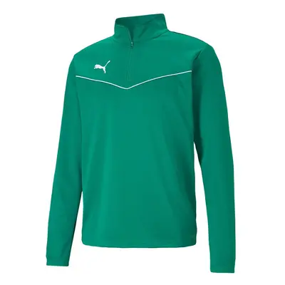 Puma teamRISE 4 Zip Top Pepper Gre Men's Sweatshirt green 05 2XL