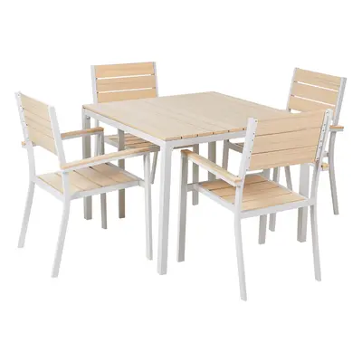 Garden Dining Set PRATO 95x95x74 cm Beige