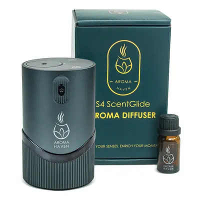 (Mint Grey) S4 ScentGlide Waterless Essential Oil Aroma Diffuser