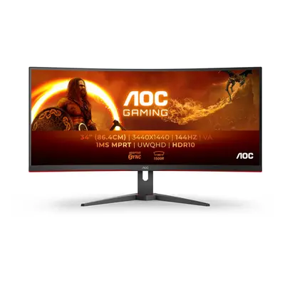 AOC Gaming CU34G2XE/BK - LED monitor - curved - 34" - HDR