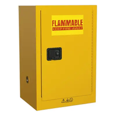 Flammable Substance Storage Cabinet - 585mm x 455mm x 890mm - 3-Point Key Lock