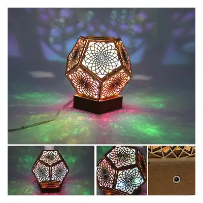 3D USB Starlight Projector Bohemian Style Romantic Colorful Lamp Night Lights Lamp Decor for Chi