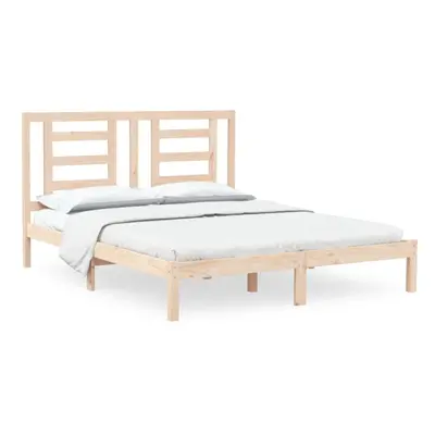 (brown, x cm) vidaXL Bed Frame Bed Base Bedstead Bedroom Mattress Foundation Solid Wood Pine