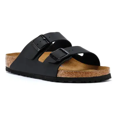 (Black, 9.5 (Adults')) Birkenstock Arizona Soft Footbed Black Sandals