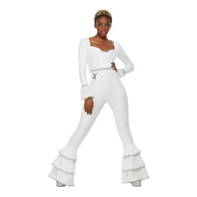 (XS) 70s Deluxe Glam Costume White Womens