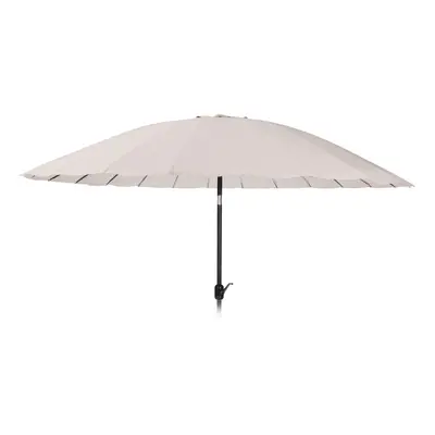 (White) 300cm Diameter Parasole Umbrella Shade Crank Lift