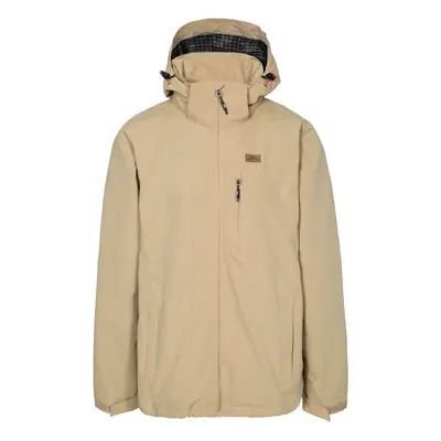 (XS, Tan) Trespass Mens Waterproof Jacket With Hood Weir