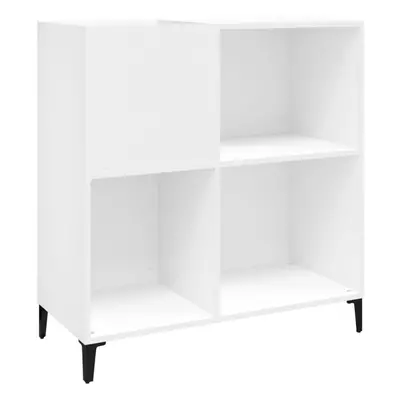 (white) vidaXL Record Cabinet Sideboard Side Cabinet Engineered Wood