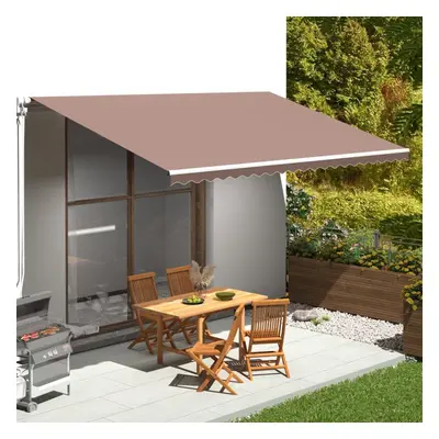 vidaXL Replacement Fabric for Awning Brown 5x3 m Outdoor Canopy Patio Sunshade