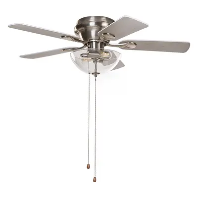 Ceiling Fan with Light SIRAMA Silver