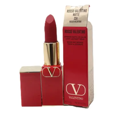 (22A Rosso Valentino (Matte)) Valentino Rosso Valentino Satin Lip Colour 0.12oz/3.4g New With Bo