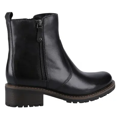 (Black, (Adults')) Hush Puppies Pippa Leather Women's Black Boots