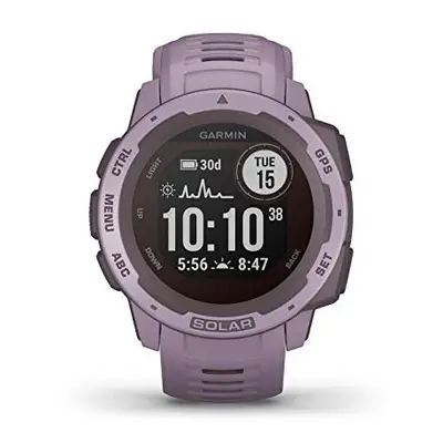 Garmin Instinct Solar, Solar-powered Rugged Outdoor Smartwatch, Built-in Sports Apps and Health 