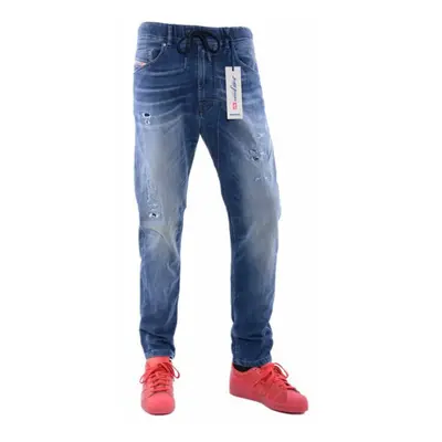 (W26 L27) DIESEL NARROT-NE 0666W Mens Denim Jeans Sweat Jogg Distressed Regular Fit Carrot