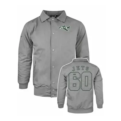 (Small) New Era Long Sleeve Zip Jacket (Mens Grey)