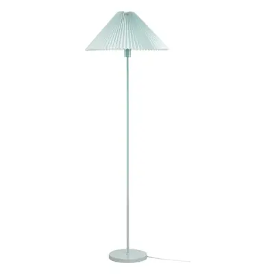 ValueLights Akira Sky Blue Pleated Shade Floor Lamp Light with LED