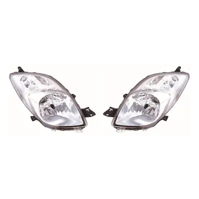 Toyota Yaris Mk2 Hatchback 11/2005-2008 Headlights Headlamps Pair O/S & N/S