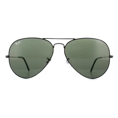 Ray-Ban Sunglasses Large Aviator Black Green G-15 L2821