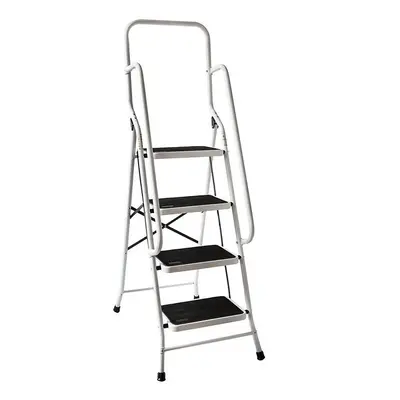 4 Step Ladder with Handrail Folding Portable DIY