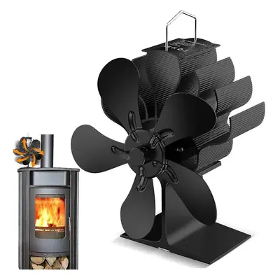 (Log Burner Heat Powered Fan Fireplace Fan Wood Burning Stove Wood Stove Fan) Log Burner Thermod