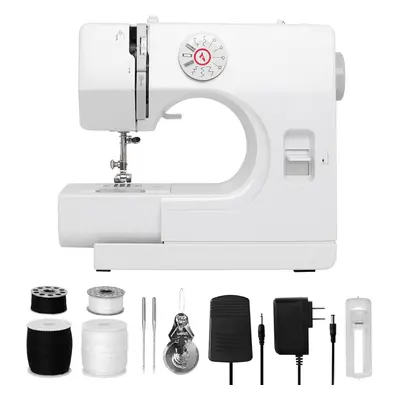 Sewing machine, multifunctional, white with grey, plastic, FR047, 2.0 kg