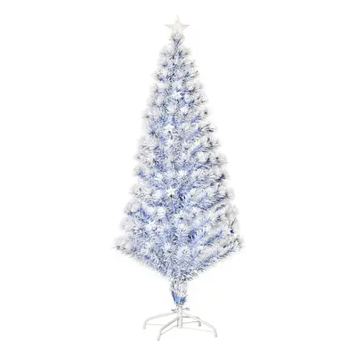 HOMCOM Artificial Fibre Optic Christmas Tree Seasonal Decoration w/ LED