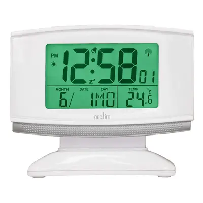 Acctim Integra Radio Controlled White Alarm Clock