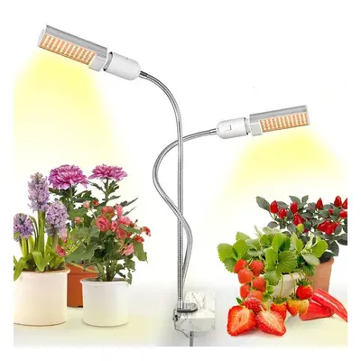 (US Plug) LED Grow Lights Plant Light Full Spectrum Yellow Light LED Growth and Flowering Double