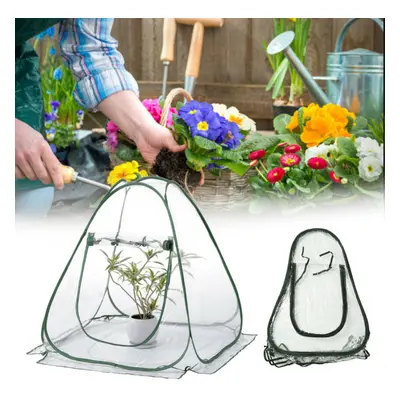 PVC Warm Garden Folding Mini Greenhouse Plants Cover Waterproof Plants Protector 31.20x27.30inch