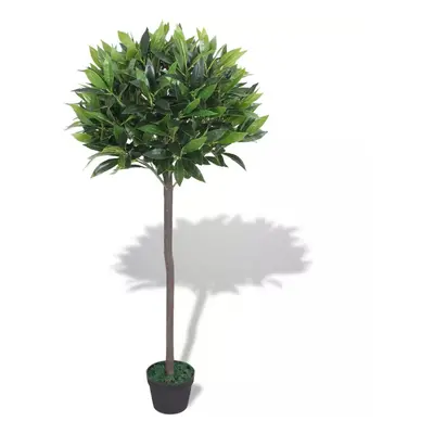 vidaXL Artificial Bay Tree Plant with Pot 125cm Green Fake Lifelike Indoor