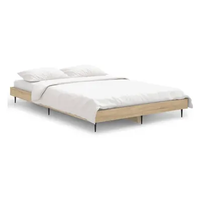 (sonoma oak, x cm) vidaXL Bed Frame Bedroom Platform Bed Frame Bedstead Bed Base Engineered Wood