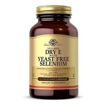 Vitamin E with Yeast Free Selenium Vegetable Capsules Pack of