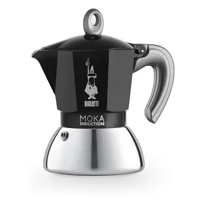 Bialetti New Moka Induction Induction Coffee Maker, Cups, milliliters, Aluminium, Black