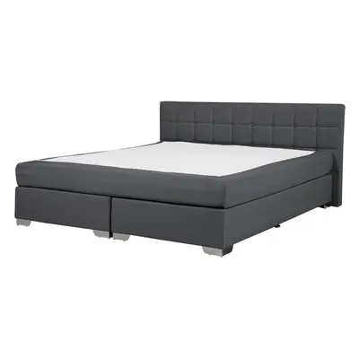 Divan Bed ADMIRAL x cm (EU Super King) Fabric Dark Grey